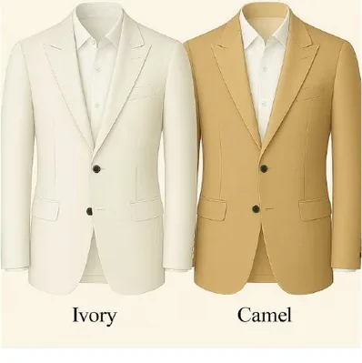 Ivory Luxe Wedding Suit