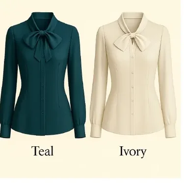 Bow-Tie Elegance Blouse